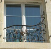 Французский кованый балкон-5
